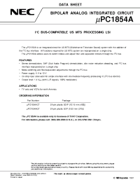 Datasheet UPC1854AGT производства NEC