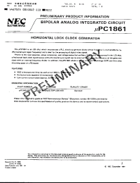 Datasheet UPC1861 производства NEC