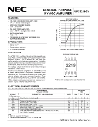 Datasheet UPC3219GV-E1 производства NEC