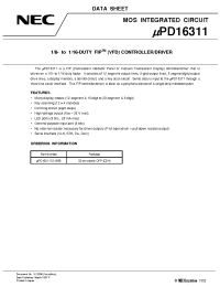 Datasheet UPD16311GC-AB6 manufacturer NEC
