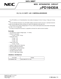 Datasheet UPD16430A производства NEC