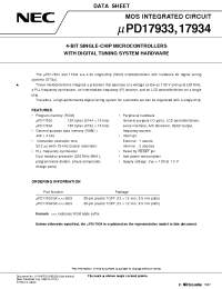 Datasheet UPD17934GK производства NEC