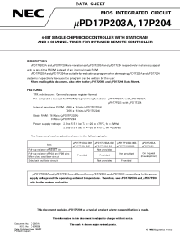 Datasheet UPD17P203AGC-001-3BH производства NEC