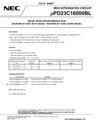 Datasheet UPD23C16000BL производства NEC