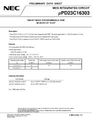 Datasheet uPD23C16303 производства NEC