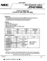 Datasheet UPD4216805 производства NEC