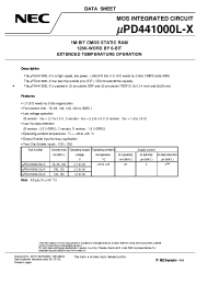 Datasheet UPD441000LGU-B10X-9KH производства NEC