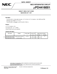 Datasheet UPD4416001G5-A17-9JF производства NEC