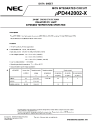 Datasheet UPD442002F9-BB70X-BC2-A производства NEC