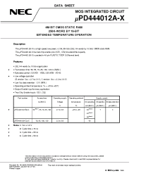 Datasheet UPD444012AGY-B55X-MJH производства NEC