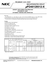Datasheet UPD46128512-E10X производства NEC