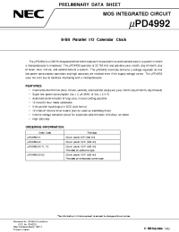 Datasheet UPD4992GS-E2 производства NEC
