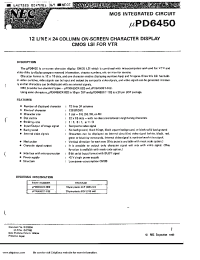 Datasheet UPD6450CX-002 производства NEC