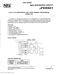 Datasheet UPD6951C производства NEC