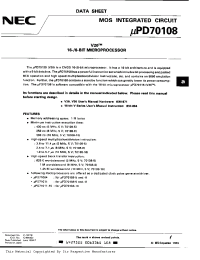Datasheet UPD70108C-8 производства NEC