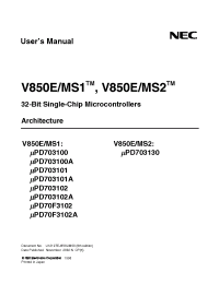 Datasheet UPD703101 производства NEC