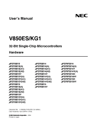 Datasheet UPD703212A2 производства NEC