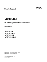 Datasheet UPD70F3114A производства NEC