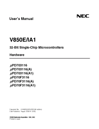 Datasheet UPD70F3116A1 производства NEC