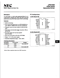 Datasheet UPD71084C-8 производства NEC
