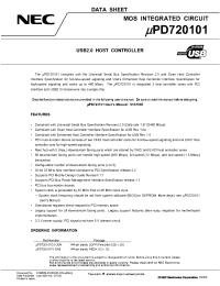 Datasheet UPD720101 производства NEC