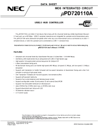 Datasheet UPD720110 производства NEC