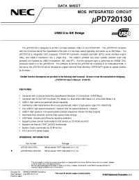Datasheet UPD720130 производства NEC