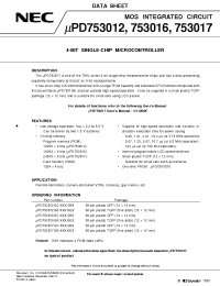 Datasheet UPD753016GC производства NEC