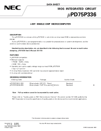 Datasheet UPD75P336GK-BE9 производства NEC