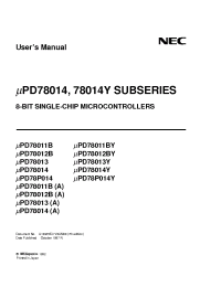 Datasheet uPD780146 производства NEC