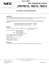 Datasheet UPD78213GC-AB8 производства NEC