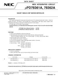 Datasheet UPD78361ACW производства NEC