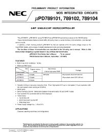 Datasheet UPD789101GS производства NEC