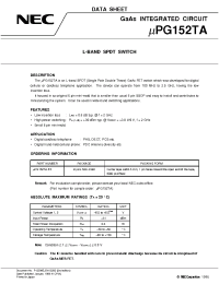 Datasheet UPG152TA-E3 производства NEC