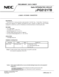 Datasheet UPG2121TB производства NEC