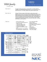 Datasheet V853 производства NEC