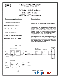 Datasheet NHI-1500 производства NHI