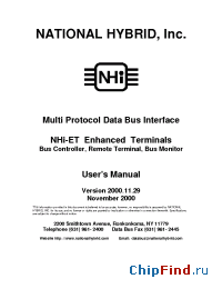 Datasheet NHI-15103ET производства NHI