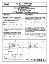 Datasheet NHI-1567 производства NHI