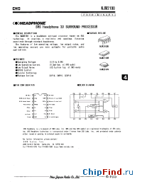 Datasheet NJM2190 производства NJRC