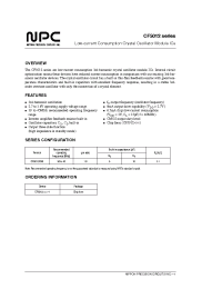 Datasheet CF5012ANB производства NPC
