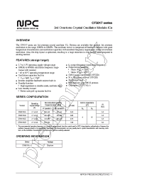 Datasheet CF5017ALA производства NPC