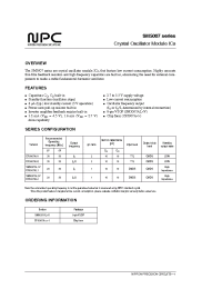 Datasheet SM5007 производства NPC