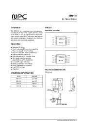 Datasheet SM8141 manufacturer NPC