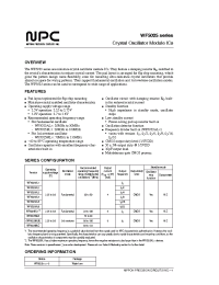 Datasheet WF5025AL2 производства NPC