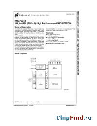 Datasheet 27C256 manufacturer National Semiconductor