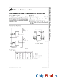 Datasheet 4528B manufacturer National Semiconductor