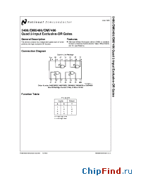 Datasheet 5486 manufacturer National Semiconductor