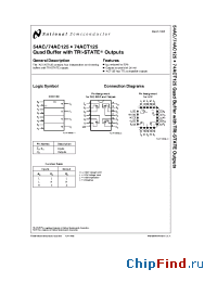 Datasheet 54AC125 производства National Semiconductor