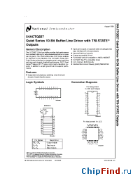 Datasheet 54ACTQ827 производства National Semiconductor